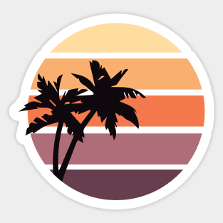 Minimalist Summer Sunset Sticker